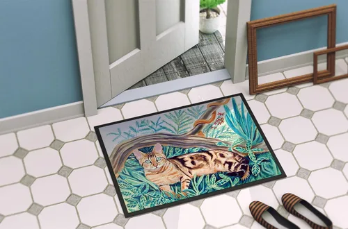 Miniatura 4 de Caroline's Treasures 7139MAT - Tapete Maine Coon para puerta delantera, 18 x 27 pulgadas, para interiores y exteriores, para entrada