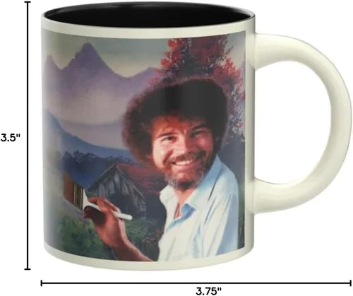 Miniatura 9 de Taza cambiante ante el calor, de Bob Ross - Agregue líquidos calientes y emerge una escena - viene en caja de regalo divertida