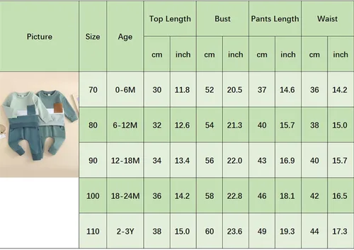 Miniatura 8 de BeQeuewll Ropa para bebé niño de otoño e invierno, 2 piezas, bloque de color, sudadera y pantalones con cuello redondo
