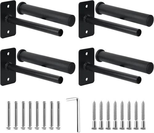 Miniatura 10 de EVERYMATE Soporte para placas de peso, soporte de placa de peso de montaje en pared para placas de parachoques, capacidad máxima de peso de 330