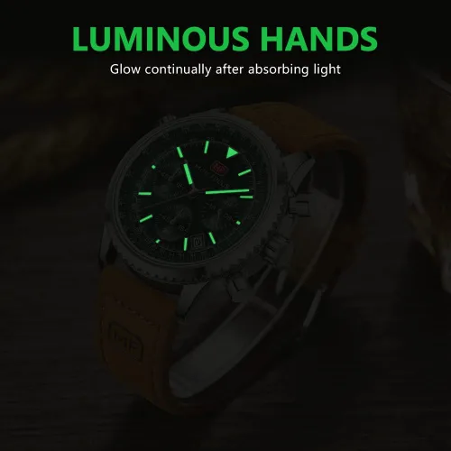 Miniatura 6 de AIMES Mens Watches for Men Casual Chronograph Waterproof Sport Military Watch Analog Quartz Movement Stylish Luxury Dress Wrist Watch Elegant Gift