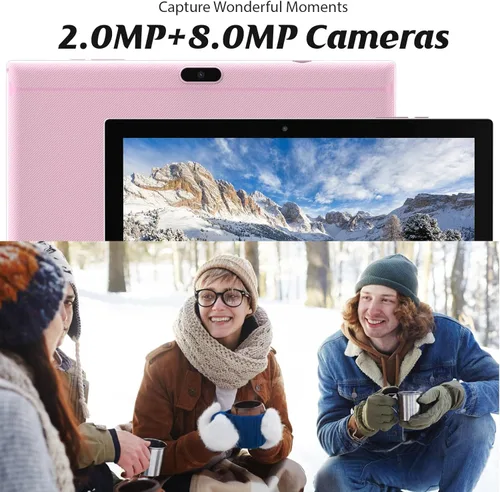 Miniatura 7 de Tableta 2 en 1 con Android 15 de 10 pulgadas, tabletas con teclado y ratón, lápiz capacitivo, 8 GB de RAM 32 GB ROM soporta expansión de 1 TB 2 MP+8