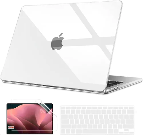 Miniatura 10 de B BELK Funda compatible con MacBook Air de 13 pulgadas modelo A1466 A1369 versión 2010-2017, carcasa rígida de plástico mate para laptop + cubierta