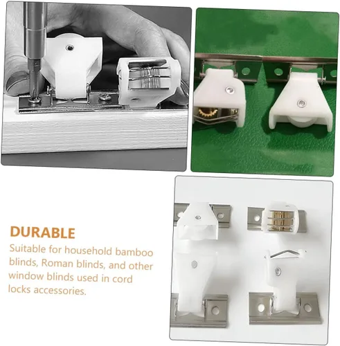 Miniatura 7 de 12 piezas de bloqueo ciego veneciano romana cable de bloqueo de cable de bloqueo para kit de repuesto blanco pom cortina de bambú Roma