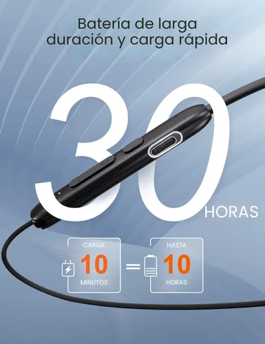 Miniatura 2 de Auriculares Bluetooth Rythflo, auriculares inalámbricos Bluetooth V5.2 con micrófono intra-auriculares banda magnética para el cuello 30 horas
