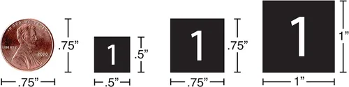 Miniatura 3 de Imanes de fecha de calendario – Negro, 0.75 x 0.75 pulgadas – DCM Solutions – Etiquetas magnéticas para pizarras blancas y superficies magnéticas