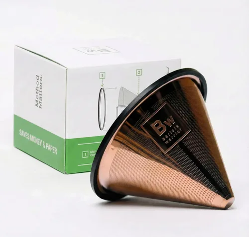 Miniatura 9 de Barista Warrior Filtros para verter – Compatible con Chemex, Hario V60 y cafeteras populares – Acero inoxidable reutilizable – Los mejores