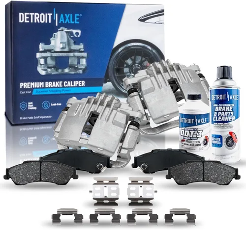 Miniatura 35 de Detroit Axle - Kit de freno trasero para Toyota Camry 2012-2017, Avalon Lexus ES300h ES350 2013-2018, repuesto de pastillas de freno de cerámica