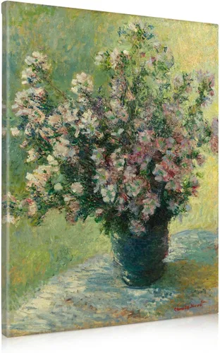 Miniatura 44 de IPIC - Reproducción artística de los lirios de agua de Claude Monet 1906, impresiones giclée coinciden con el marco dorado clásico, arte de pared