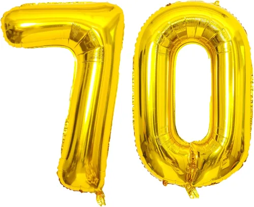 Miniatura 22 de Globo dorado grande de 40 pulgadas con letras del alfabeto de Mylar de aluminio de helio, globos de número grande para cumpleaños, aniversario
