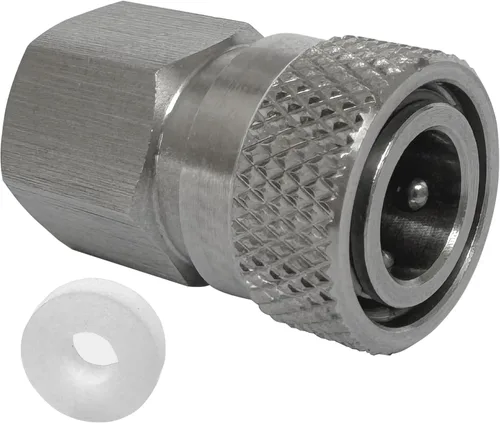 Paintball PCP Rosca hembra Acoplador de acero inoxidable HPA CO2 tanque de aire Conector de recarga de desconexión rápida Adaptador de liberación