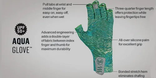Miniatura 7 de BUFF Adult Aqua Gloves, Quick Drying Protective Gloves