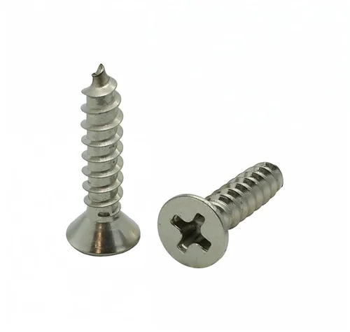 BCP Fasteners 100 uds. #6 x 3/4" Tornillos de cabeza plana 304 inoxidables Phillips para madera (BCP18)