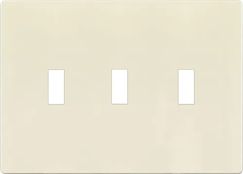 Miniatura 21 de ENERLITES Placa de interruptor triple para pared, placa para interruptor de palanca, acabado brillante, tamaño estándar de 3 posiciones 4.50" x Gris