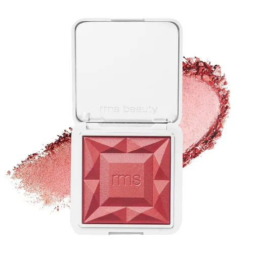 RMS Beauty Redimension Hydra Powder Blush – Rubor en polvo mineral hidratante con color natural modulable, acabado ligero de larga duración, limpio