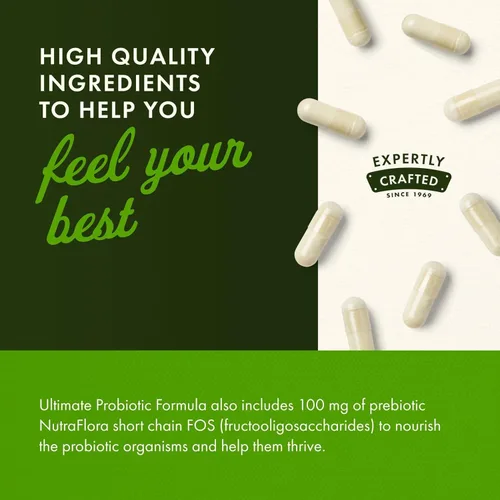 Miniatura 5 de Swanson Fórmula probiótica definitiva para la salud digestiva para el sistema inmunológico, 66 mil millones de UFC, prebiótico NutraFlora scFOS 30