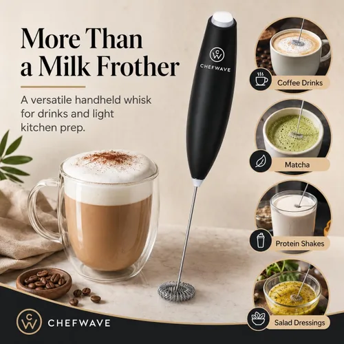 Miniatura 4 de ChefWave Espumador de leche portátil (negro)
