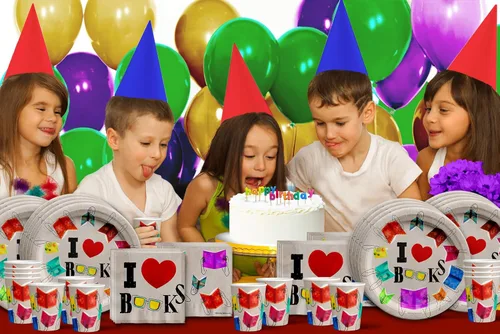 Miniatura 7 de Birthday Galore Suministros para fiestas temáticas de cumpleaños para niños y adultos, juego de vajilla ideal para celebración con platos