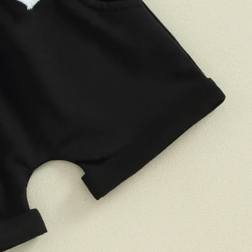 Miniatura 28 de Conjunto de camiseta de manga corta para bebé niño y niña, camiseta de manga corta, pantalones cortos casuales, ropa para recién nacidos, 6, 12, 18