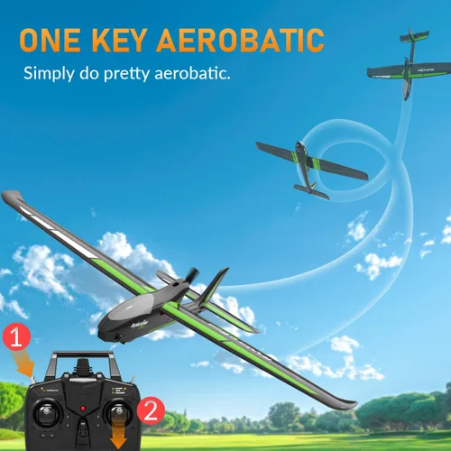 Miniatura 7 de VOLANTEXRC - Avión RC de nueva versión, avión de control remoto para adultos, avión RC de 4 canales con construcción de espuma duradera, 3 modos
