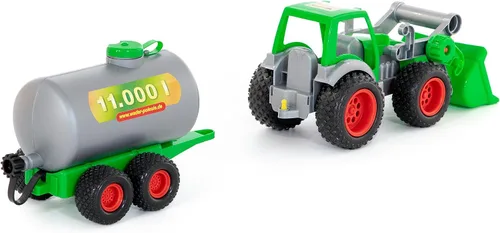 Miniatura 4 de limícola Farmer Technic tractor con pala y cisterna