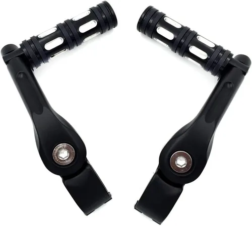 Miniatura 3 de XKH - Juego de clavijas negras con kit de montaje ajustable en ángulo de 5 pulgadas de largo, compatible con protector de motor de 1.25 pulgadas