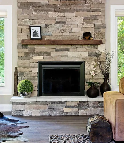 Miniatura 6 de Rustic Floating Fireplace Mantel (Pick your size and color)