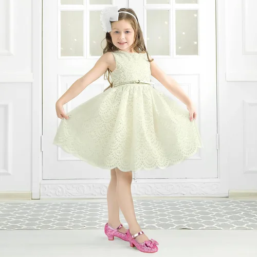 Miniatura 159 de PANDANINJIA Vestido de jada para niñas y niños pequeños, zapatos de princesa Mary Jane con tacones con lazo para fiesta, boda, boda