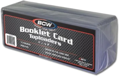 BCW Portatarjetas para folletos – 10 unidades | Protege y muestra tus valiosas tarjetas de folleto | Portatarjetas rígidos individuales para