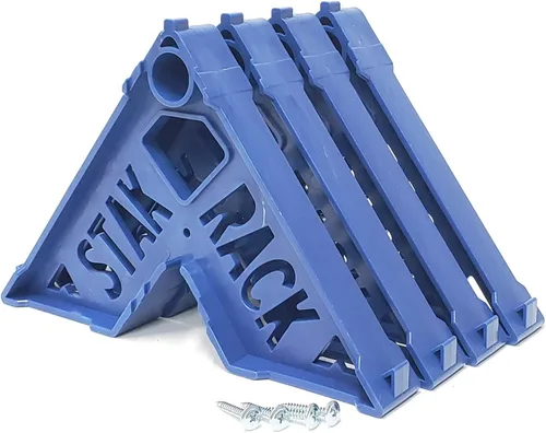 Miniatura 2 de Stak Rack Herramienta de accesorios para pintores 6 en 1 Diseño apilable Pintar puertas interiores o exteriores, molduras y puertas