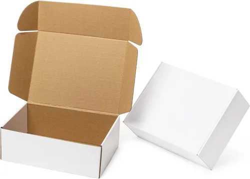 Miniatura 17 de Mcfleet Cajas de envío negras de 9 x 6 x 2 pulgadas, paquete de 24 cajas de correo de cartón corrugado para pequeñas empresas, con bloqueo de Negro