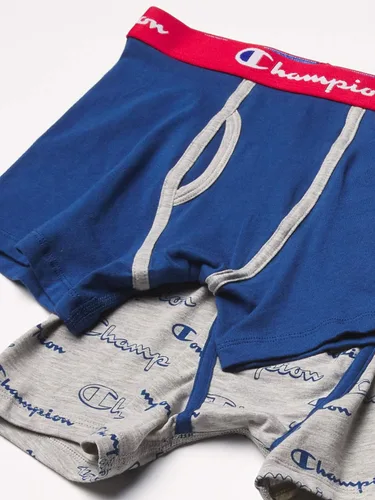 Miniatura 4 de Champion Ropa interior para niños, calzoncillos tipo bóxer elásticos de algodón, absorben la humedad, paquete de 4 surtidos