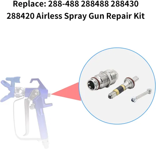 Miniatura 4 de 288488 Kit de reparación de pistola apto para contratista FTX II Airless Gun Tool, reemplaza 288-488 288430 288420