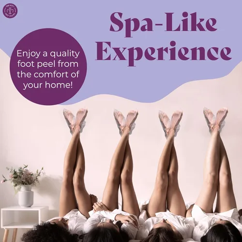 Miniatura 8 de Mascarilla exfoliante para pies con piedra pómez, paquete de 2 – para pies secos, agrietados y callosos – Aroma de lavanda – Con extracto de planta