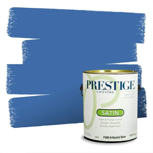 Miniatura 1167 de Pintura Exterior + imprimación PRESTIGE, todo-en-uno, 1 galón, acabado mate, color comparable al Valspar* Royal Gray* VS151-Gris real