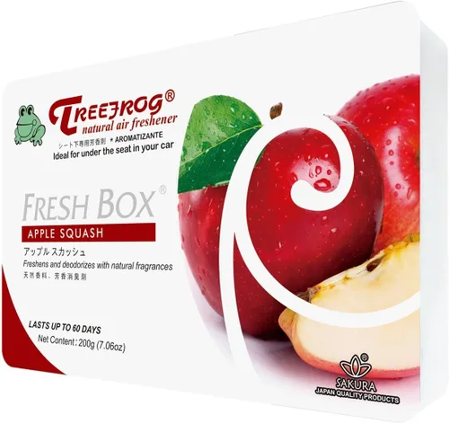 Miniatura 2 de Aroma de calabaza de manzana tipo gel, 3 paquetes, ambientador de coche de rana de árbol