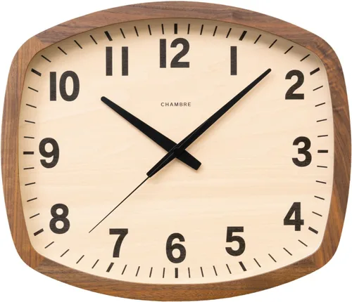 Miniatura 9 de Reloj de pared hecho en Japón de madera hecho a mano, silencioso sin tictac, funciona con pilas, hecho a mano, haya norteamericana, diseño moderno