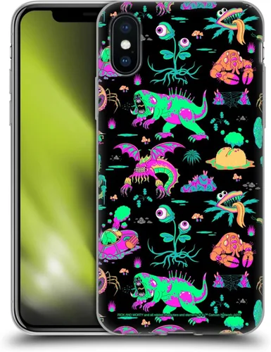 Miniatura 88 de Head Case Designs Funda de gel con licencia oficial de Rick and Morty Aliens Season 3 [protección de grado militar] compatible con Apple iPhone 12