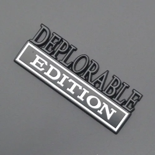 Miniatura 3 de Universal Edición Deplorable Emblema Adhesivo de Reemplazo para Coche, Camioneta, SUV Compatible con Ford F150 Jeep Dodger Chevrolet Emblema