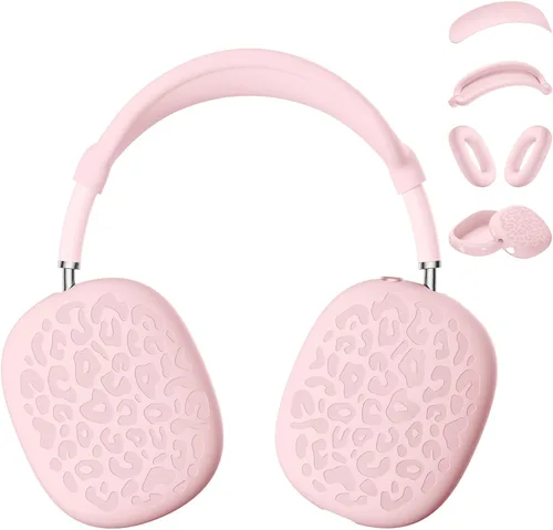 Miniatura 13 de Funda de silicona de leopardo para auriculares AirPods Max, funda para almohadillas para los oídos, funda para auriculares y diadema para AirPod Max