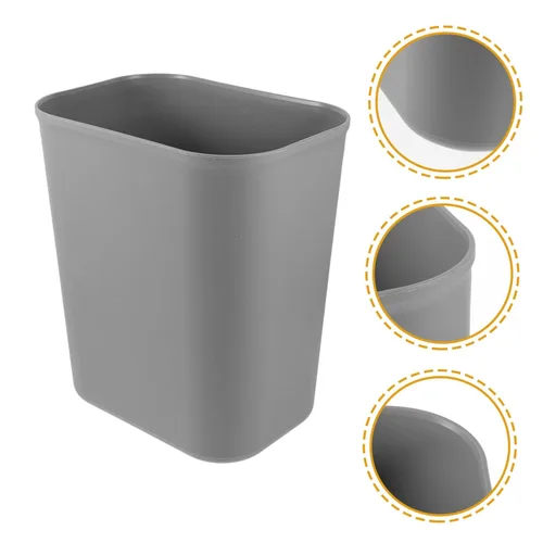Miniatura 9 de Pequeño bote de basura de oficina 15l contenedor de basura de cocina papelera tapa Gris