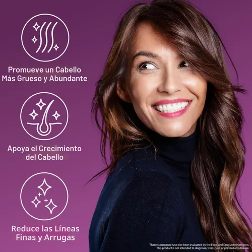 Miniatura 6 de Force Factor Multivitamínico acelerador del crecimiento del cabello para mujeres y hombres, con Lustriva, biotina, cola de caballo y vitaminas A