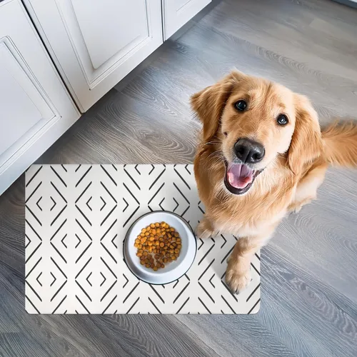 Miniatura 5 de NALALAS Estera Grande para Perros para Comida y Agua, Estera de Alimentación para Gatos Gran Estera Impermeable para Cuenco de Perros Estera