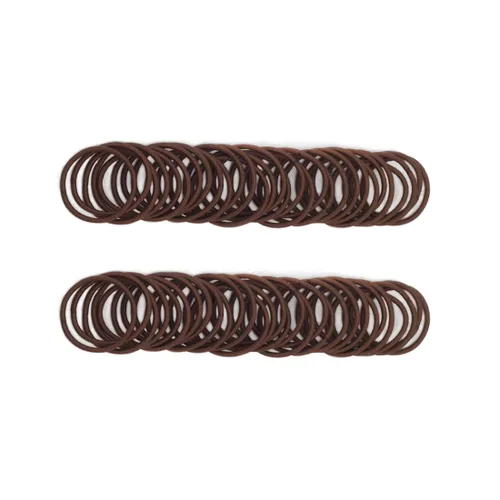 Miniatura 10 de 100 ligas para el pelo de bebé, bandas doradas para cabello fino, sin elásticos metálicos para el cabello, soporte para cola de caballo para niños