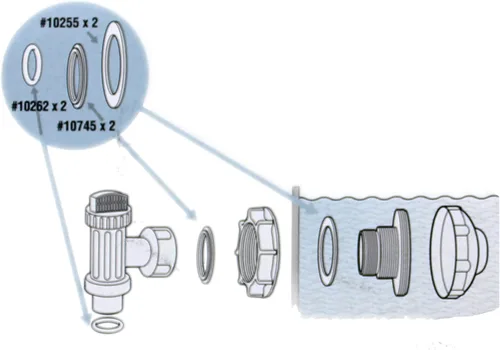Miniatura 3 de Intex 25076RP Repuestos de colador grande, lavadora y Junta Tórica paquete de partes – 10745, 10255 y 10262