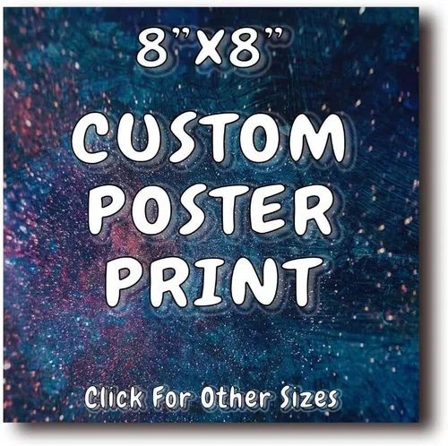 Sube tu imagen o foto: impresión personalizada de foto a póster, impresiones artísticas de pared de 8 x 8 pulgadas