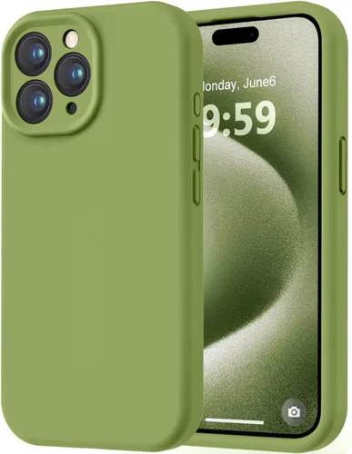 Miniatura 229 de LOVE 3000 Compatible con Funda para iPhone 15, [Cámara de Cobertura Completa de Silicona Suave] [Protección contra Caídas de 8 pies], Forro de Negro