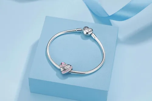 Miniatura 6 de Dijes de corazón de piedra natal para pulsera, plata de ley 925, dijes de corazón de amor para pulseras y collares, regalos de cumpleaños