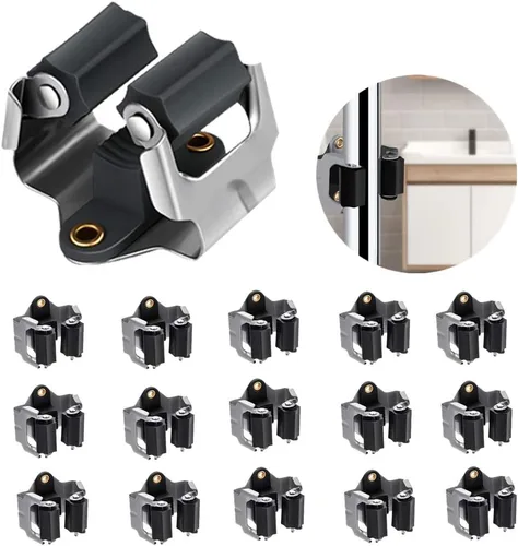 Miniatura 10 de 3-H Soporte para trapeador y escoba de gran tamaño para colgar 2.2 lbs extra, paquete de 10 soportes de pared para colgar y organizar rastrillo