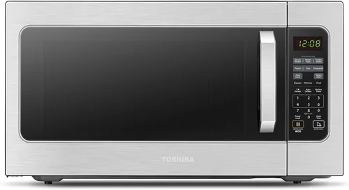Miniatura 10 de TOSHIBA ML-EM09PA(BS) - Pequeño horno microondas con 6 menús automáticos, función de silencio y bloqueo para niños, iluminación LED, perfecto